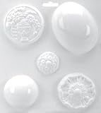 SOAPSATIONS SOAP MOLD 8X9-OVAL DOME/ROUND DOME/BASKET/FLOWER/ROUND