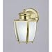Outdoor Living : Westinghouse 64518 One-Light Outdoor Downward Wall Sconce, Polished Brass with Frosted Globe