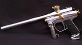 NEW DANGEROUS POWER FUSION SILVER W/GOLD PAINTBALL MARKER