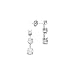 3 Cubic Zirconia 1 7/8 ct. ''Journey of Life'' Earrings in 14K White Gold