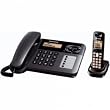 Panasonic KX-TG6461ET DECT Corded and Cordless Phone Set With Answer Machine - Black