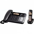 Panasonic KX-TG6461ET DECT Corded and Cordless Phone Set With Answer Machine - Black