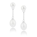 Valero Pearls pearls4girls Damen-Ohrstecker 925 Sterlingsilber S��wasser-Zuchtperlen wei� / wei�  60201695