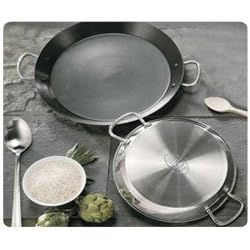 Guison (by Garcima) 28cm Stainless SANDWICH Paella Pan suitable for cookers