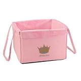 Dog Toy Box Princess Toy Cube Pink Storage Bin