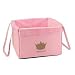 Dog Toy Box Princess Toy Cube Pink Storage Bin