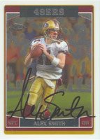 Alex Smith, San Francisco 49ers, 2006 Topps Chrome Autographed Card