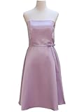 IMAGE OF Strapless 50s Satin Formal Bridesmaid Prom Dress in Many Colors and Up to Size 3X, X-Large, Lilac