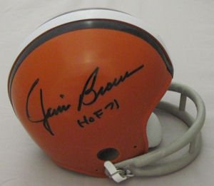 Jim Brown Autographed Cleveland Browns Mini Helmet
