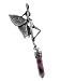 Sterling Silver Detailed Fairy Amethyst Point Pendant