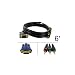 VGA Male to 3RCA (Component Video) Male Cable: 6 ft - by Abacus24-7