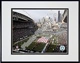 Qwest Field (Seahawks) 2007 NFL Wild Card Game Double Matted 8 x 10 Photograph In Black Anodized Aluminum Frame