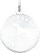 14K White Gold Engraveable Doberman Pinscher Charm New