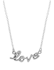 Boma Sterling Silver Love Neckalce, 16 inches