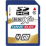 Dane Elec DA-SD-13U-4096-R 4GB High Speed 133X Secure Digital Card