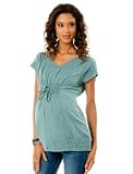 A Pea in the Pod: Short Sleeve Tie Front Maternity Blouse