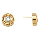 14K White or Yellow Gold Diamond Earrings - 0.20 Ct., 1.00 Ct. or 2.50 Ct. (ALSO AVAILABLE WITH GEMSTONES)