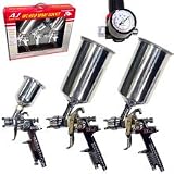 4 pc PROFESSIONAL HVLP SPRAY GUN KIT