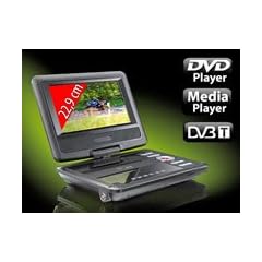 auvisio Portabler DVD-/ DVB-T-/Mediaplayer "DVB-922" mit 22,9 cm/9"TFT
