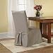 Sure Fit Cotton Duck Long Dining Room Chair Cover - Linen