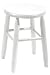 18" Lincoln Barstool Solid Wood White