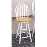 Windsor Natural White Arrow Back 24H Barstool by Coaster Furniture
