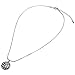 Godyce Volleyball Pendant Necklace for Women - White Crystal Stainless Steel Snake Chain Jewelry