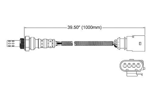 Walker 250-24670 Four Wire Oxygen Sensor