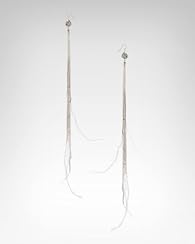 Fireball Thin Feather Duster Earring
