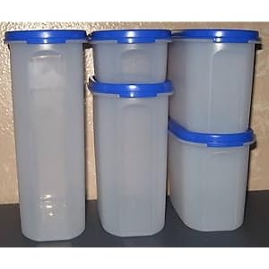 Tupperware Modular Mates Oval Set. Brilliant Blue by