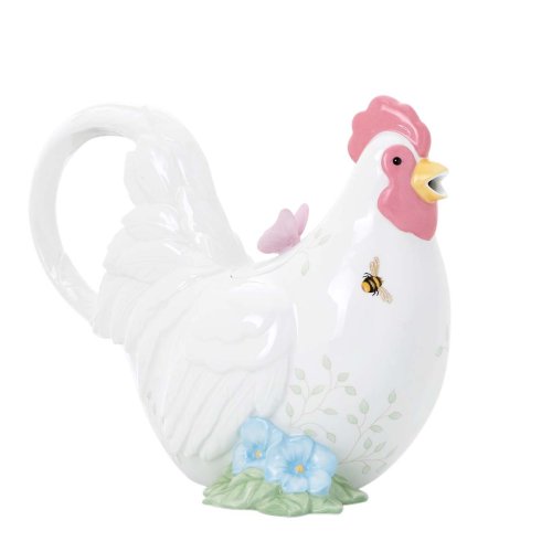 Lenox Butterfly Meadow Figural Rooster Teapot Lenox Butterfly Meadow Figural Rooster Teapot