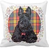 Little Tartan Scottie Dog Pillow Case 18" 18"
