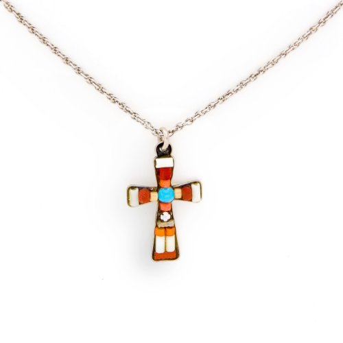 NEW Ayala's Timeless Beauty Cross Necklace in Earth Tones #5130E ANK ONK