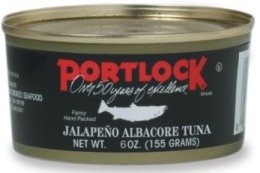 FREE STD GROUND SHIPPING Canned Zesty Jalapeño Albacore Tuna (6) 6 oz. by Port Chatham Smoked Seafood