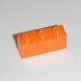 Lego Building Accessories 1x3 BRIGHT ORANGE Brick, Bulk Pack 50 pcs