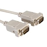 Serial RS232 9 pin Connection Cable, Male to Male, 1.8 Metre (6ft)