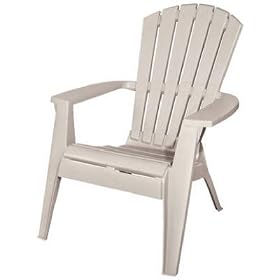 ADAMS MFG CO 8370-48-3700 WHT Adirondack Chair by Adirondack Furniture