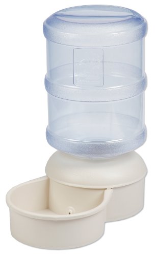 Petmate 24301 Le Bistro Waterer with Microban, 5 Gallons, Bleached Linen