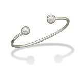 Men's Cuff Bracelet with Ball Ends