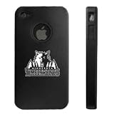 Apple iPhone 4 4S 4G Black Aluminum & Silicone Case Minnesota Timberwolves