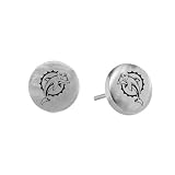 NFL Miami Dolphins Stainless Steel Sports Team Button Earrings