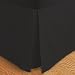 Queen Size Tailored Bed Skirt 300TC 100% Egyptian Cotton 15" Drop - Black