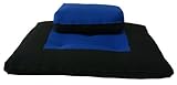 IMAGE OF Brand New Royal/black Zabuton Zafu Set, Yoga, Meditation Seat Cushions, Kneeling, Sitting, Supporting Exercise Pratice Zabuton & Zafu Cushions.