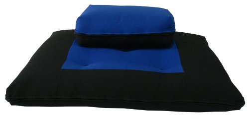 Brand New Royal/black Zabuton Zafu Set, Yoga, Meditation Seat Cushions, Kneeling, Sitting, Supporting Exercise Pratice Zabuton & Zafu Cushions.