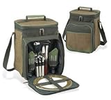 ECO Picnic Cooler for 2 - Natural / forest Green - Picnic At Ascot - B001PYJAOM