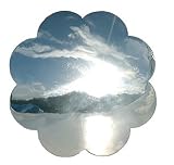 Review   / Garden mirror chain - made of stainless steel - flower shape - great for using indoors too!