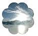Garden mirror chain - made of stainless steel - flower shape - great for using indoors too! Image