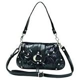 EmbassyTM Black Faux Snakeskin Purse
