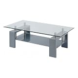 Table basse rectangulaire Isabelle grise Id'Clik