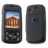 Black Rubberized Solid Snap-On Cover Hard Case Cell Phone Protector for Pantech C740 MATRIX